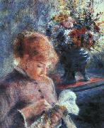 Lady Sewing renoir